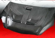 Techno R style BLACK carbon fiber Hood for Acura 02-06 Acura  RSX  2dr