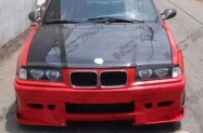 OEM style BLACK carbon fiber Hood for BMW 92-98 BMW  3 SERIES(E36)  2dr