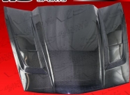 SCV style BLACK carbon fiber Hood for Chevrolet 05-08 Chevrolet  Corvette  2dr