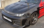 Xtreme GT style BLACK carbon fiber Hood for Honda 96-98 Honda  Civic  2dr/4dr