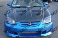 Xtreme GT style BLACK carbon fiber Hood for Honda 01-03  Honda  Civic  2dr/4dr