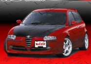 OEM style BLACK carbon fiber Hood for Alfa Romeo 00-07 Alfa Romeo  147  2dr/HB