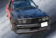 Euro R style BLACK carbon fiber Hood for BMW 84-91 BMW  3 SERIES(E30)  2dr/4dr