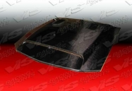 GT 500 style BLACK carbon fiber Hood for Ford 94-98 Ford  MUSTANG  2dr