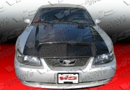 GT 500 style BLACK carbon fiber Hood for Ford 99-04 Ford  MUSTANG  2dr