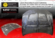 Invader 2 style BLACK carbon fiber Hood for Lexus 00-05 Lexus  IS300  4dr