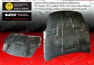Invader 3 style BLACK carbon fiber Hood for Nissan 03-06 Nissan  350Z  2dr