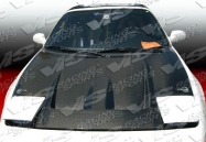 Techno R style BLACK carbon fiber Hood for Toyota 90-95 Toyota  MR2  2dr
